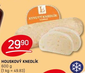 Knedlík houskový kynutý Lef