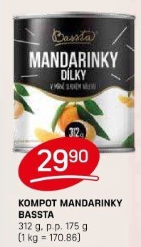 Kompot mandarinky Bassta