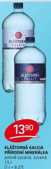 Minerální voda kalcia Kláštorná