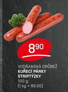Párky kuřecí striptýzky Vodňanské kuře
