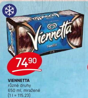Zmrzlinová roláda Viennetta Algida