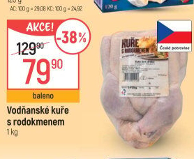 Kuře s rodokmenem Vodňanské kuře