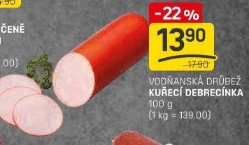 Debrecínka kuřecí Vodňanské kuře