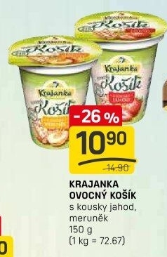 Jogurt ochucený Ovocný košík Krajanka