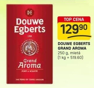 Mletá káva Grand Aroma Douwe Egberts