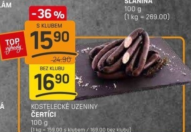 Párky Čertíci Kostelecké uzeniny