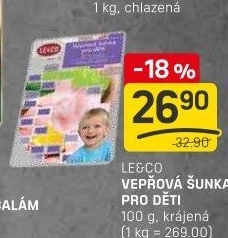 Šunka dětská vepřová LE&amp