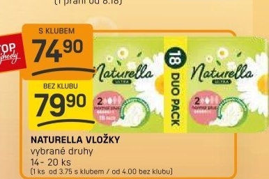 Vložky dámské Naturella