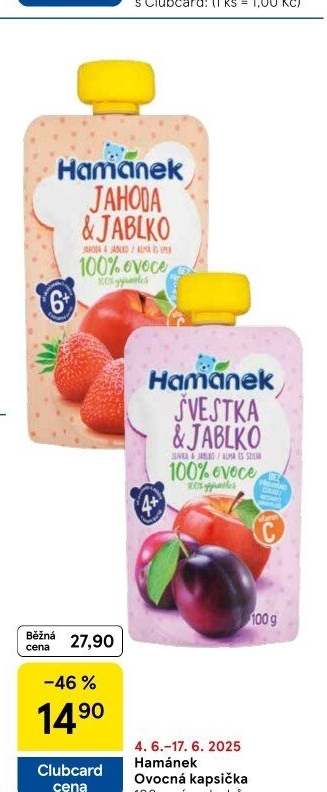 Kapsička ovocná Hamánek