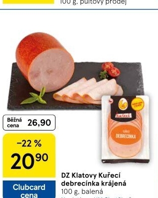 Kuřecí debrecínka DZ Klatovy