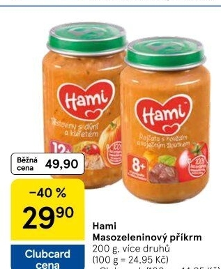 Příkrm masozeleninový Hami