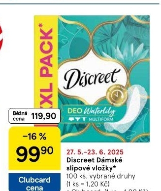 Vložky dámské slipové Discreet