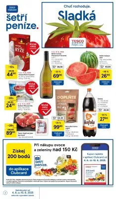 akční leták Tesco 4.6.2025-10.6.2025