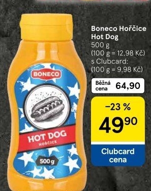 Hořčice na hot dog Boneco