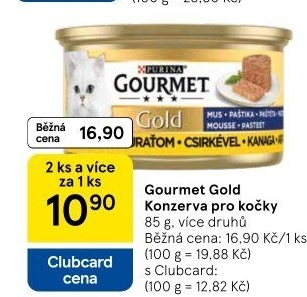 Konzerva pro kočky Gold Gourmet Purina