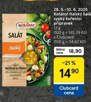 Koření na salátovou zálivku Kotányi