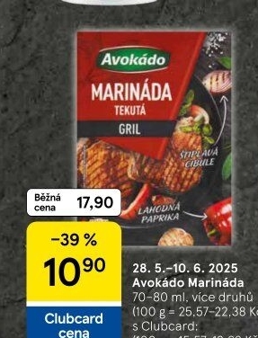 Marináda Avokádo