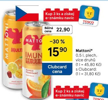 Ochucená voda Mattoni