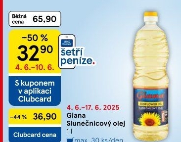 Slunečnicový olej Giana