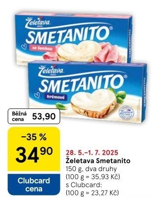 Sýr tavený Smetanito Želetava
