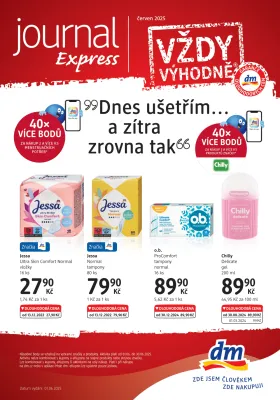 akční leták dm drogerie 1.6.2025-30.6.2025