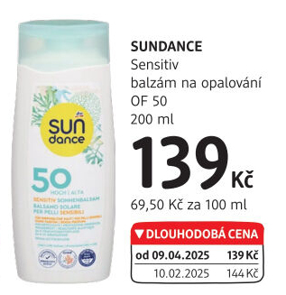 Balzám na opalování OF 50 Sensitiv Sundance
