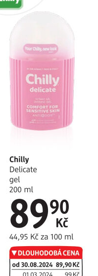 Intimní gel Intima Chilly