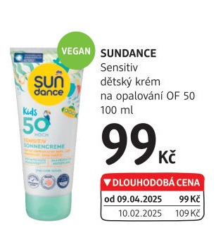 Krém dětský na opalování OF 50 Sensitiv Sundance