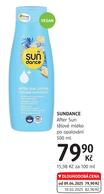 Tělové mléko po opalování Sundance