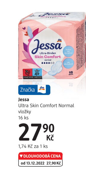 Vložky dámské Ultra Skin Comfort Jessa