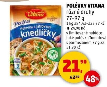 Instantní polévky Vitana