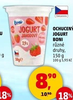 Jogurt ochucený Boni