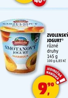 Jogurt smetanový ochucený Zvolenský