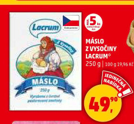 Máslo z Vysočiny Lacrum