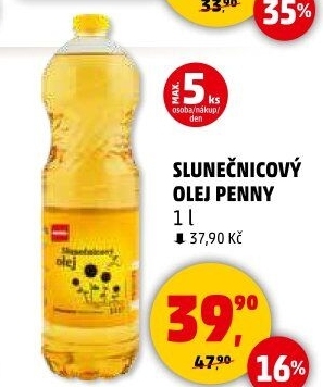 Slunečnicový olej Penny