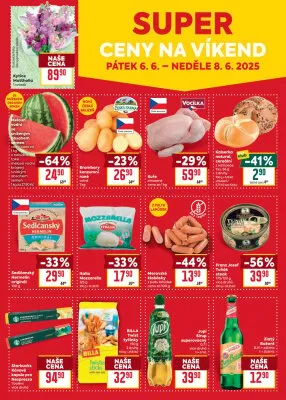 akční leták BILLA 4.6.2025-10.6.2025