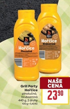 Hořčice plnotučná Grill Party