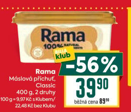 Margarín máslová příchuť Rama