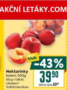 Nektarinky Billa Bonvia