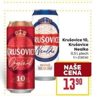 Pivo nealkoholické Královsky hořké Krušovice