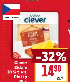 Sýr Eidam 30% Clever