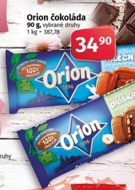 Čokoláda Orion