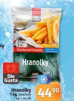 Hranolky mražené Dle Gusta
