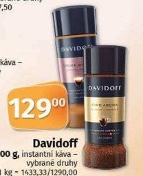 Instantní kávy Davidoff