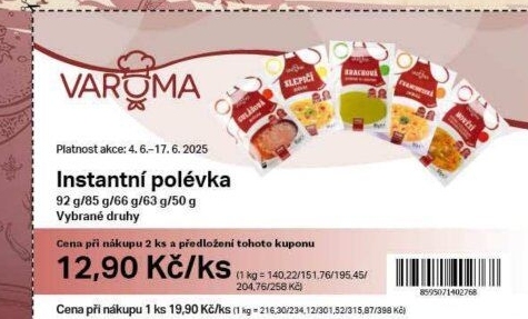 Instantní polévky Varoma