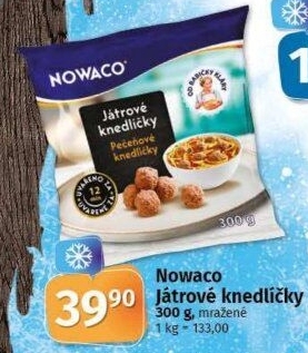 Knedlíčky játrové mražené Nowaco