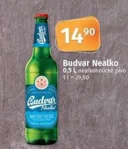 Nealkoholické pivo Budweiser Budvar