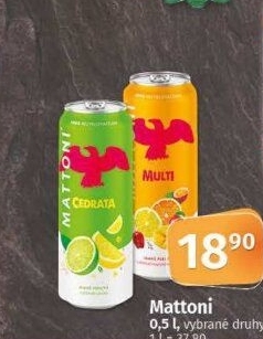 Ochucená voda Mattoni