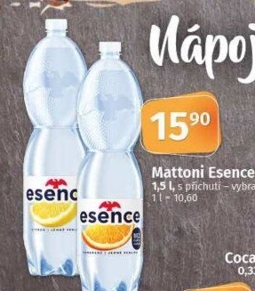 Ochucená voda Mattoni Esence