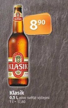 Pivo světlé výčepní 10° Klasik